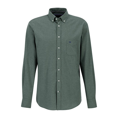 Fynch Hatton soft flannel green shirt