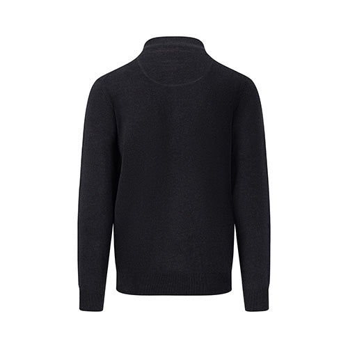 Fynch Hatton dark grey half zip pullover