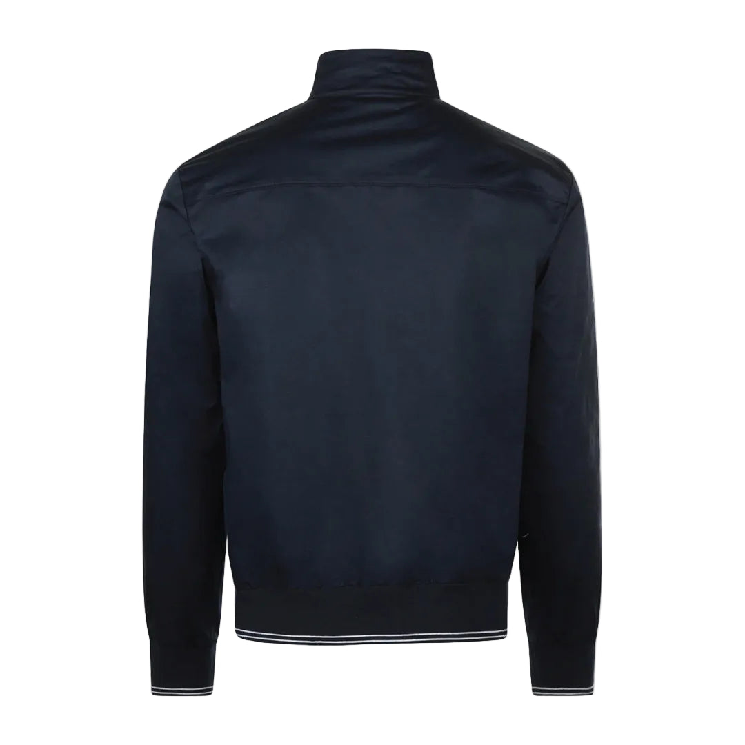 McGregor navy cotton bomber jacket for men with stand-up collar and full zip closure available online at Kayagan Lebanon.