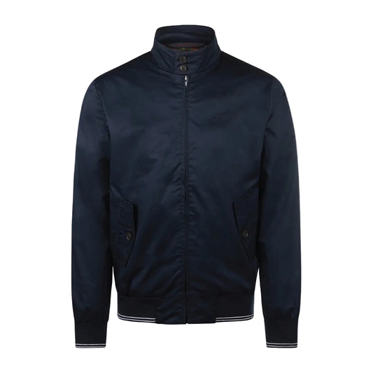McGregor navy cotton bomber jacket for men with stand-up collar and full zip closure available online at Kayagan Lebanon.