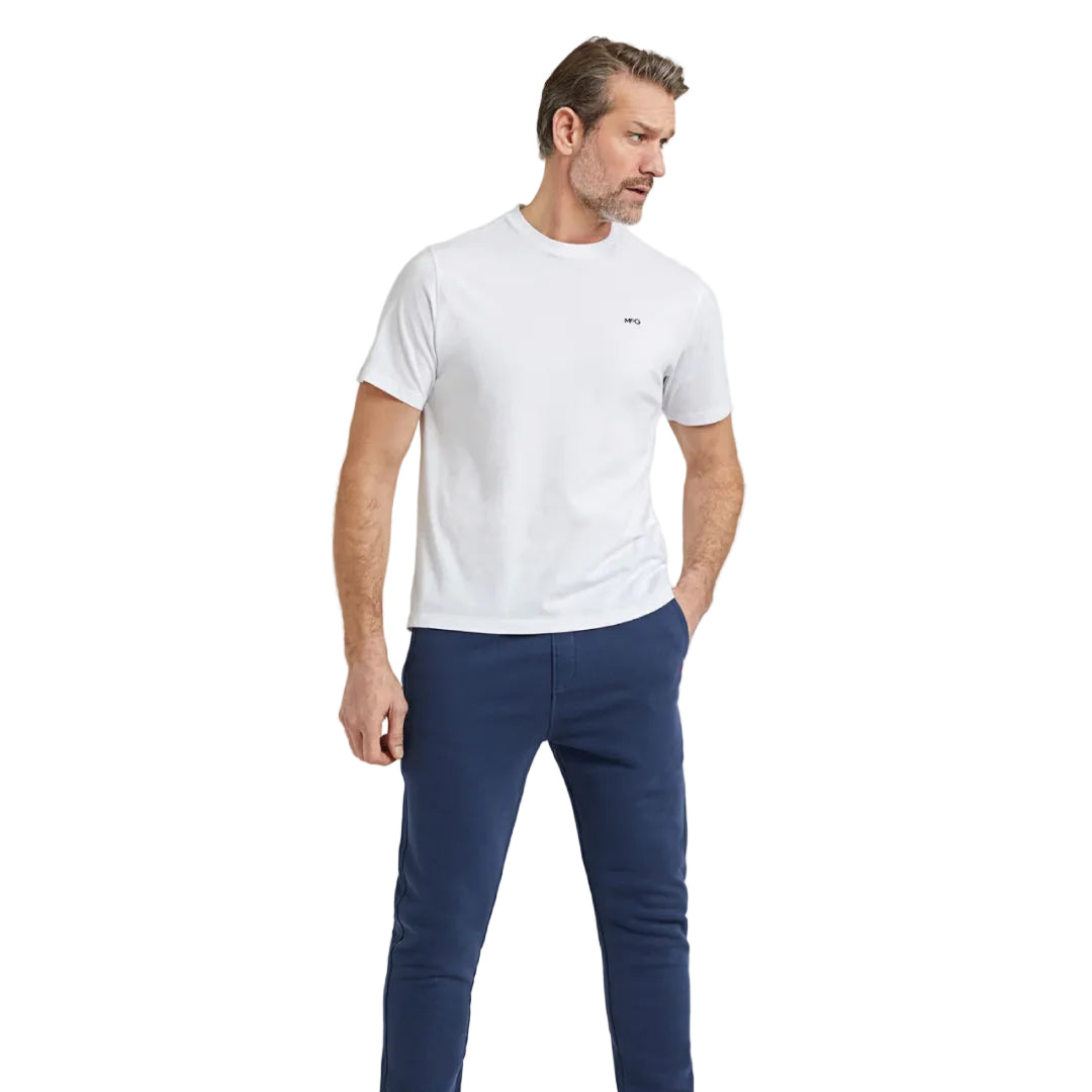 McGregor Essential white men's cotton crew neck t-shirt with regular fit available online at Kayagan Lebanon.
