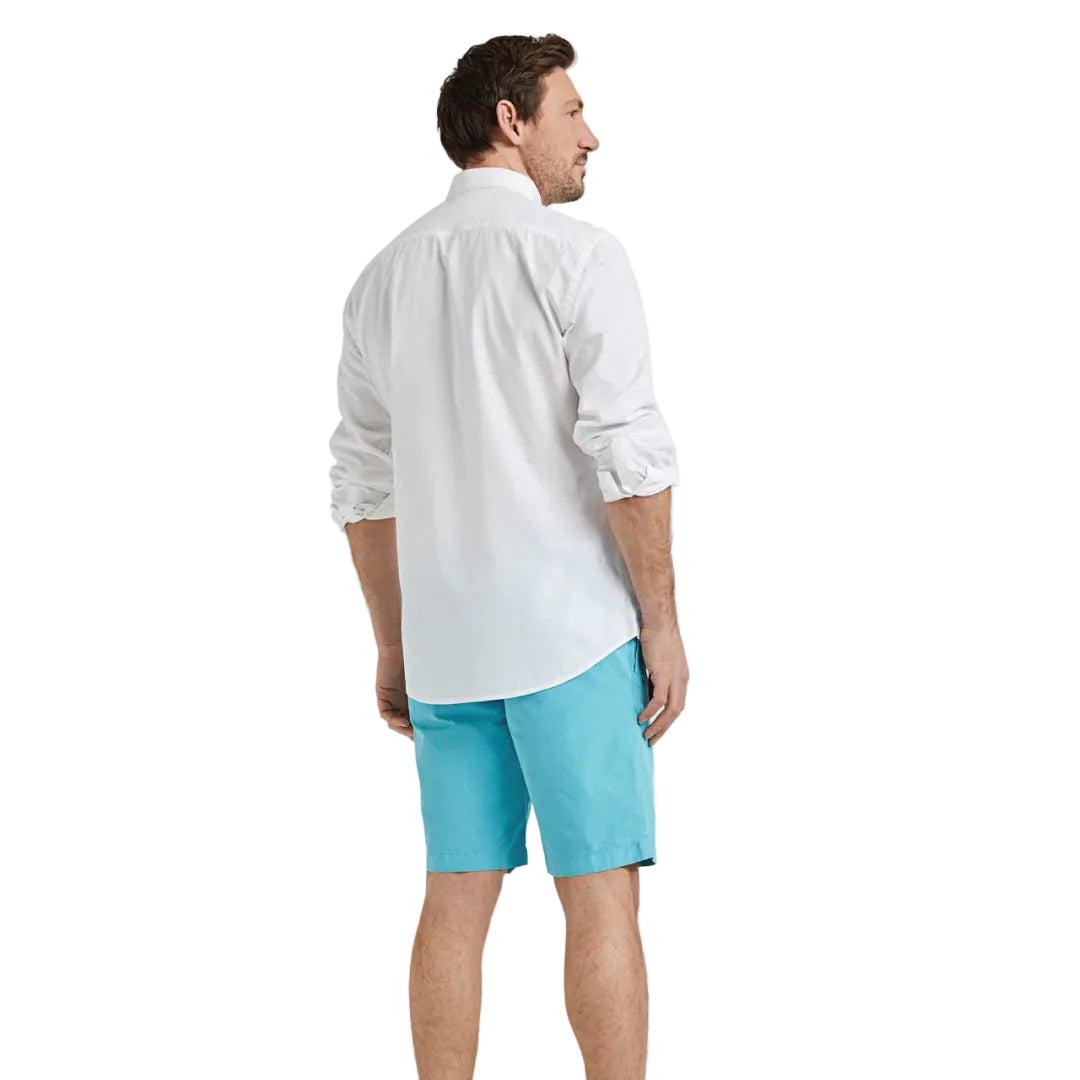 McGregor Stretch Poplin white men's regular fit long sleeve button-down shirt available online at Kayagan Lebanon.