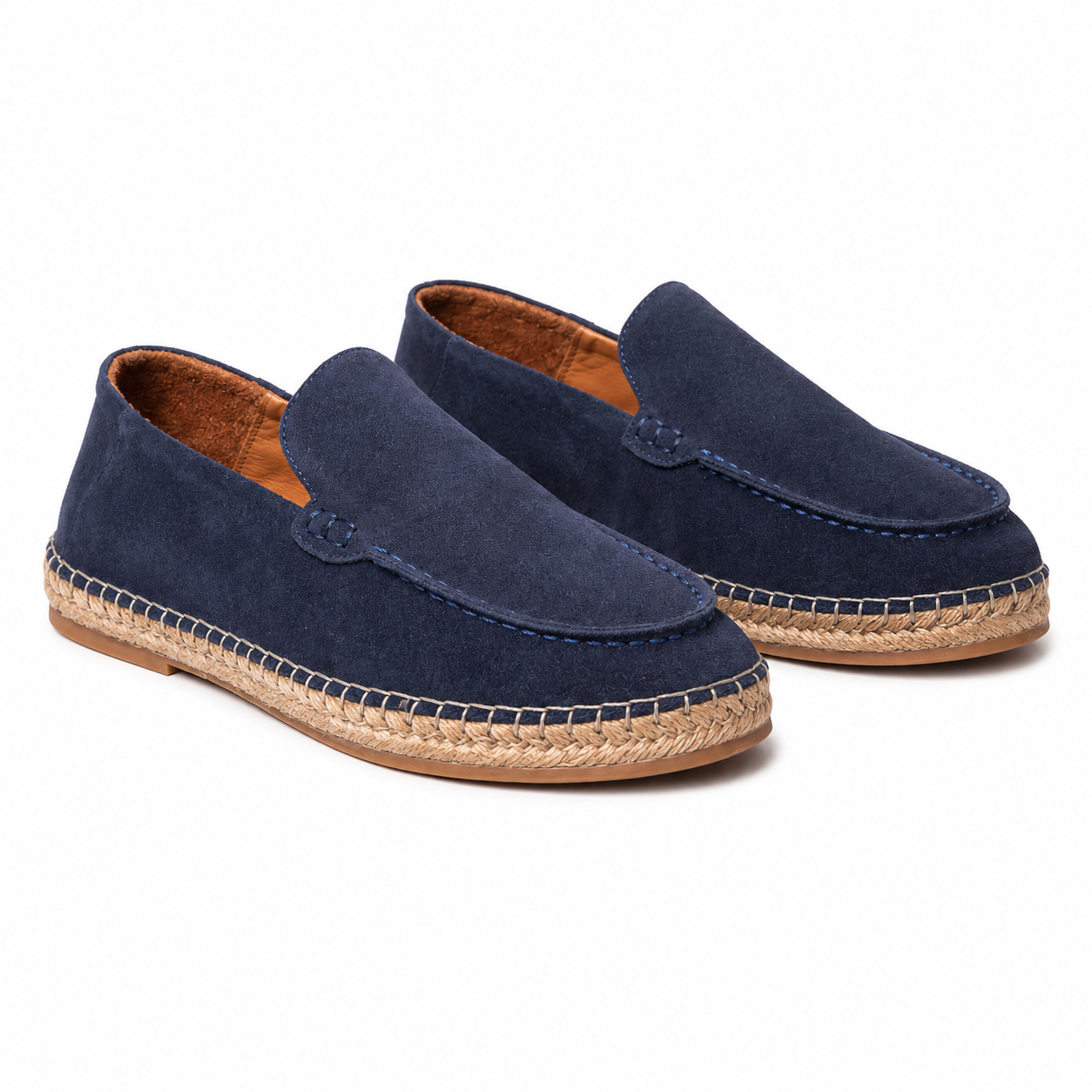 The Pedro navy espadrille Loafers bridge the gap between relaxed weekend vibes and refined sophistication