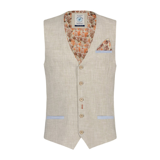 Waistcoat linen look