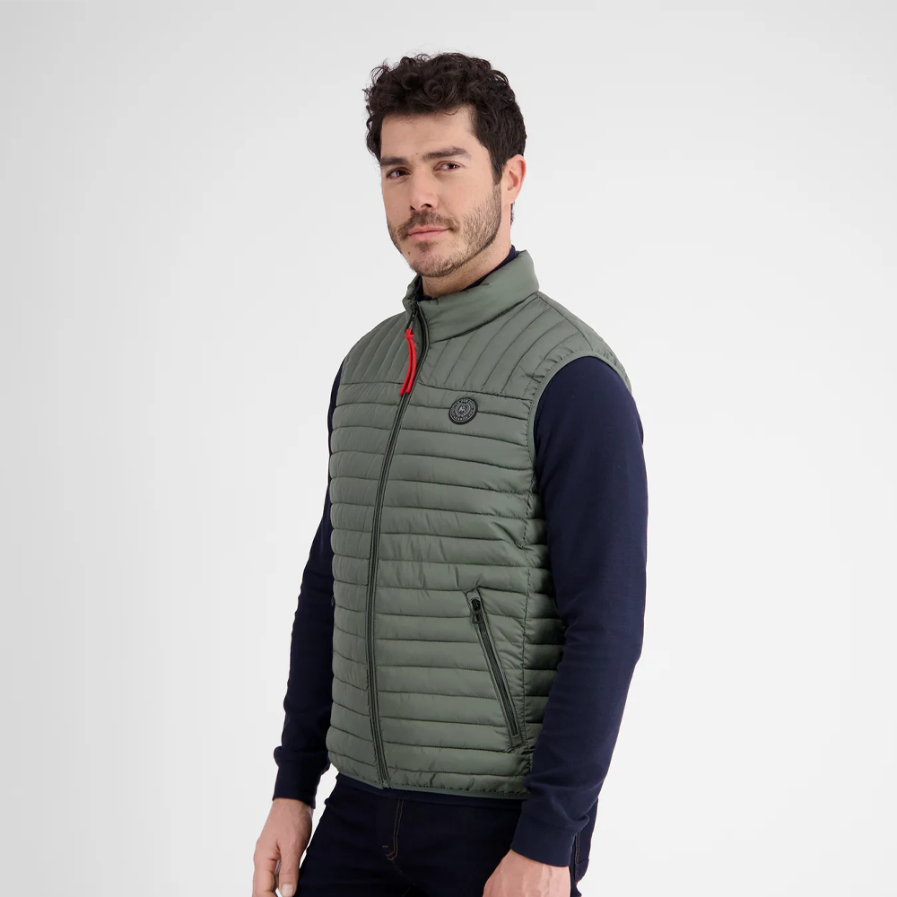Lerros men’s lightweight quilted vest with stand-up collar and zippered pockets available at Kayagan Lebanon