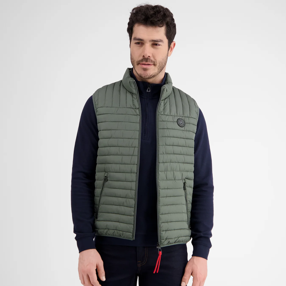 Lerros men’s lightweight quilted vest with stand-up collar and zippered pockets available at Kayagan Lebanon