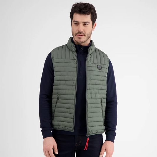 Lerros men’s lightweight quilted vest with stand-up collar and zippered pockets available at Kayagan Lebanon