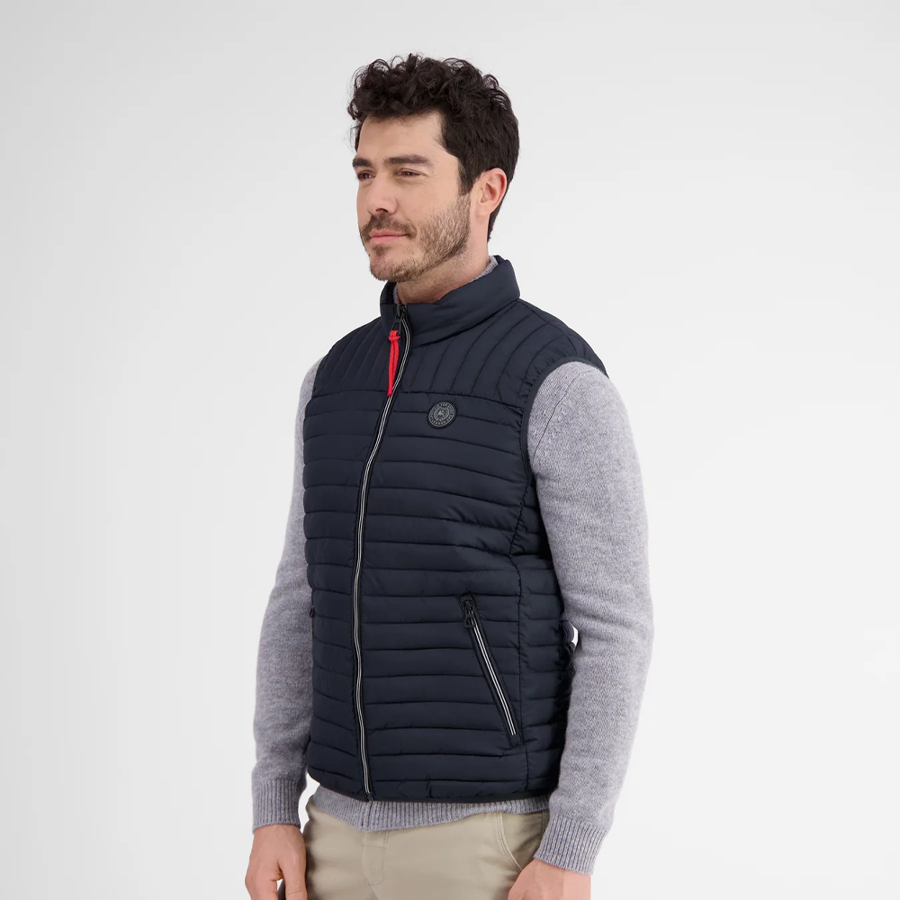 Lerros men’s lightweight quilted vest with stand-up collar and zippered pockets available at Kayagan Lebanon