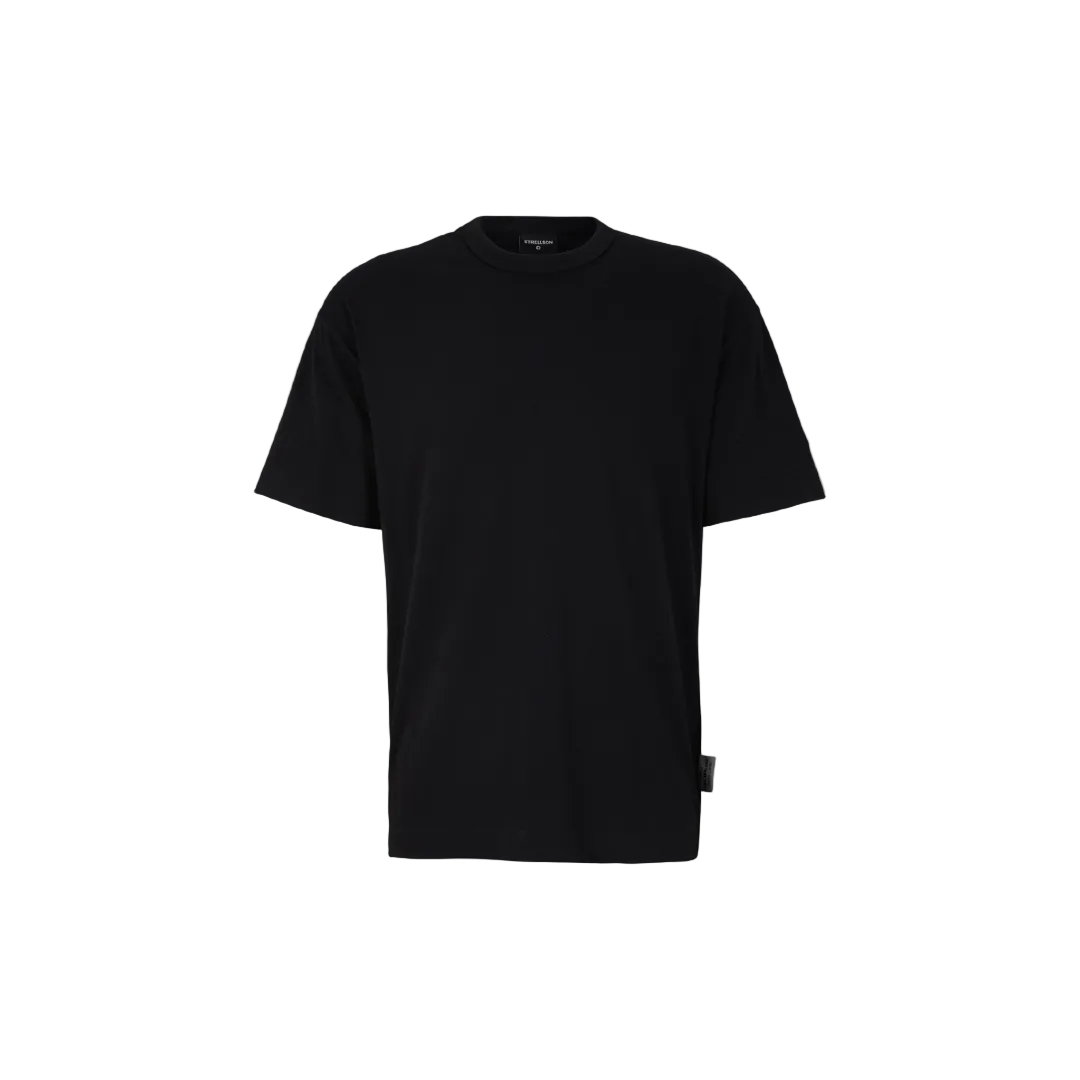 Strellson black oversized short-sleeve plain t-shirt