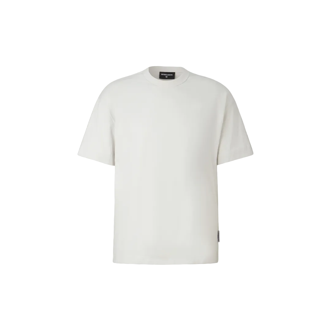 Strellson white  oversized short-sleeve plain t-shirt