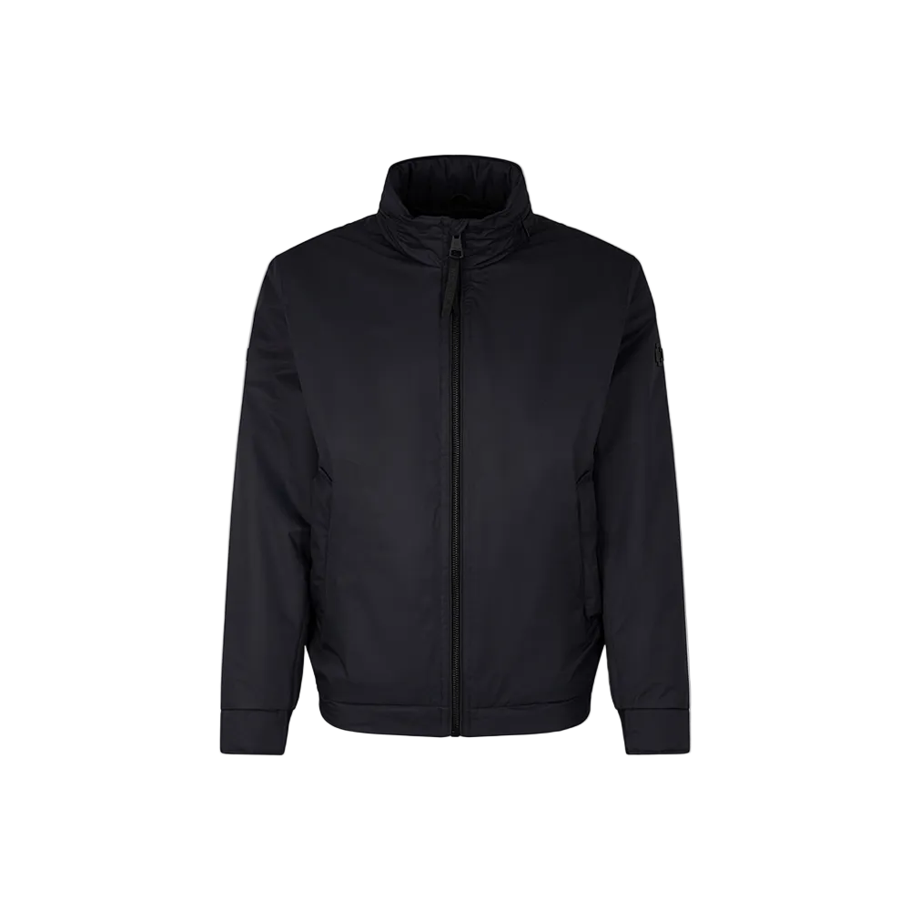 Strellson dark blue light jacket with stand collar and front zip closure