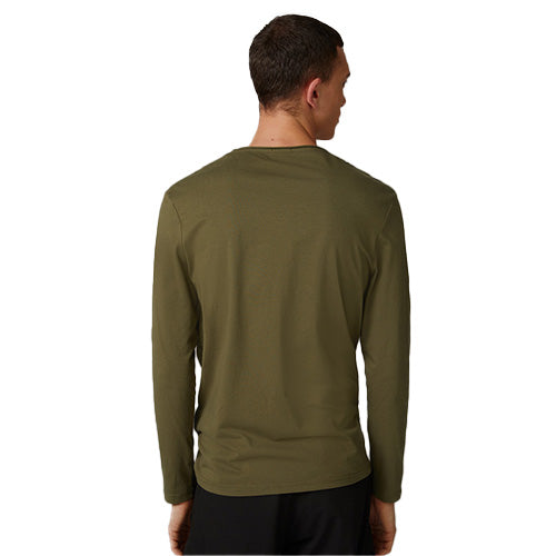 Strellson men's olive green regular fit long sleeve crew neck shirt available online at Kayagan Lebanon with nationwide delivery.