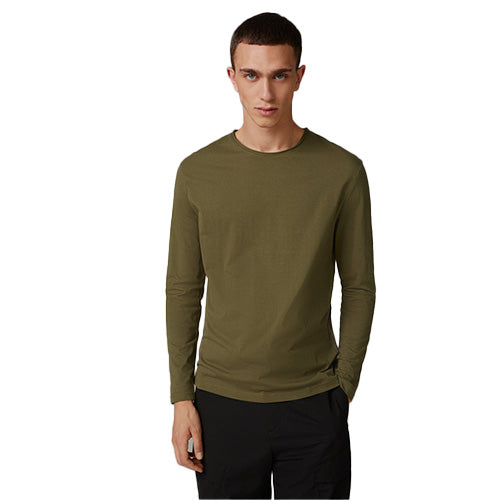 Strellson men's olive green regular fit long sleeve crew neck shirt available online at Kayagan Lebanon with nationwide delivery.